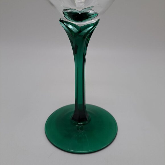Libbey Domaine Green Juniper Stemmed Water Glass - Picture 2 of 11